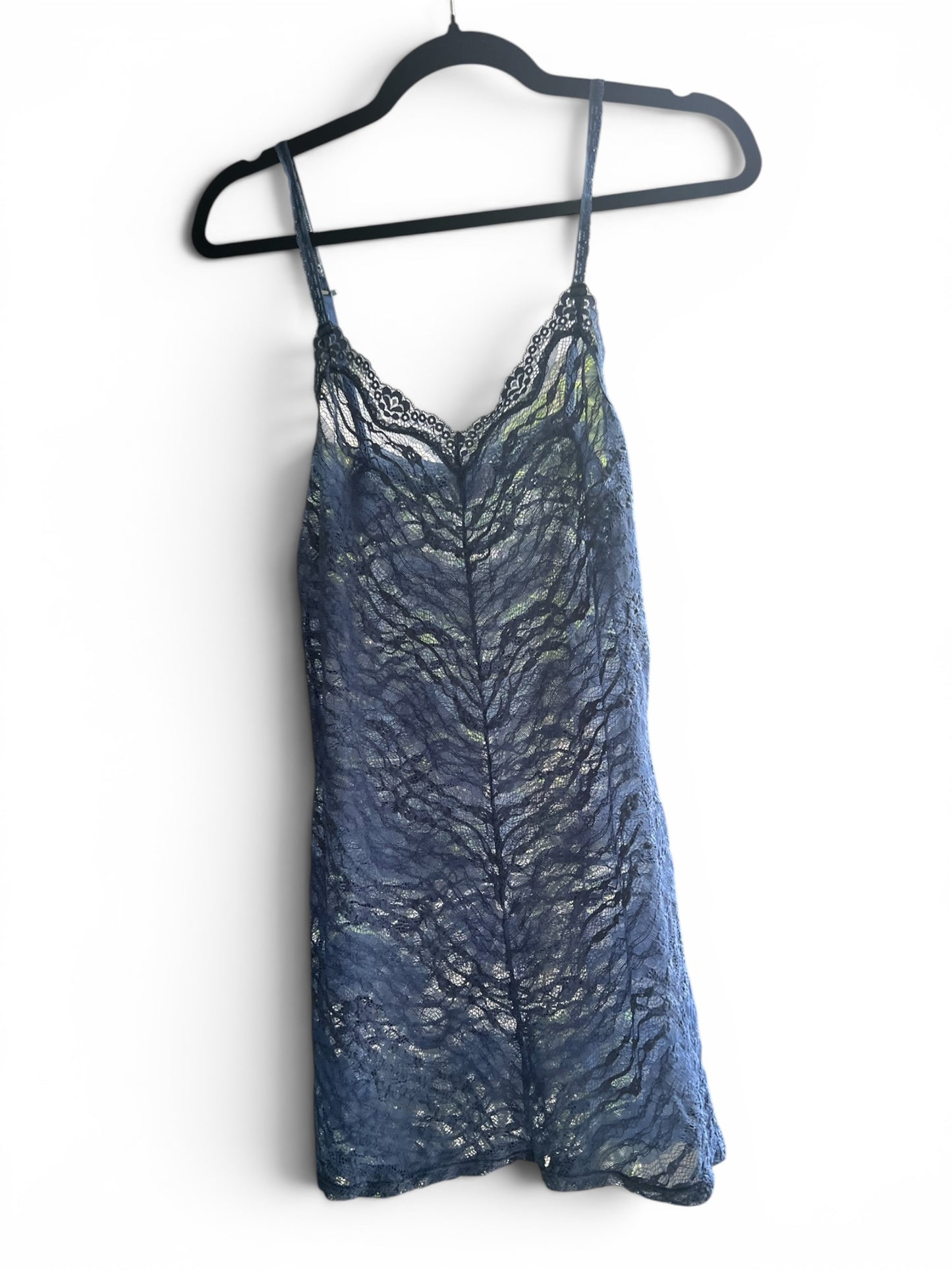 Intimately Free People Blue Lace Slip Dress, size xs/s