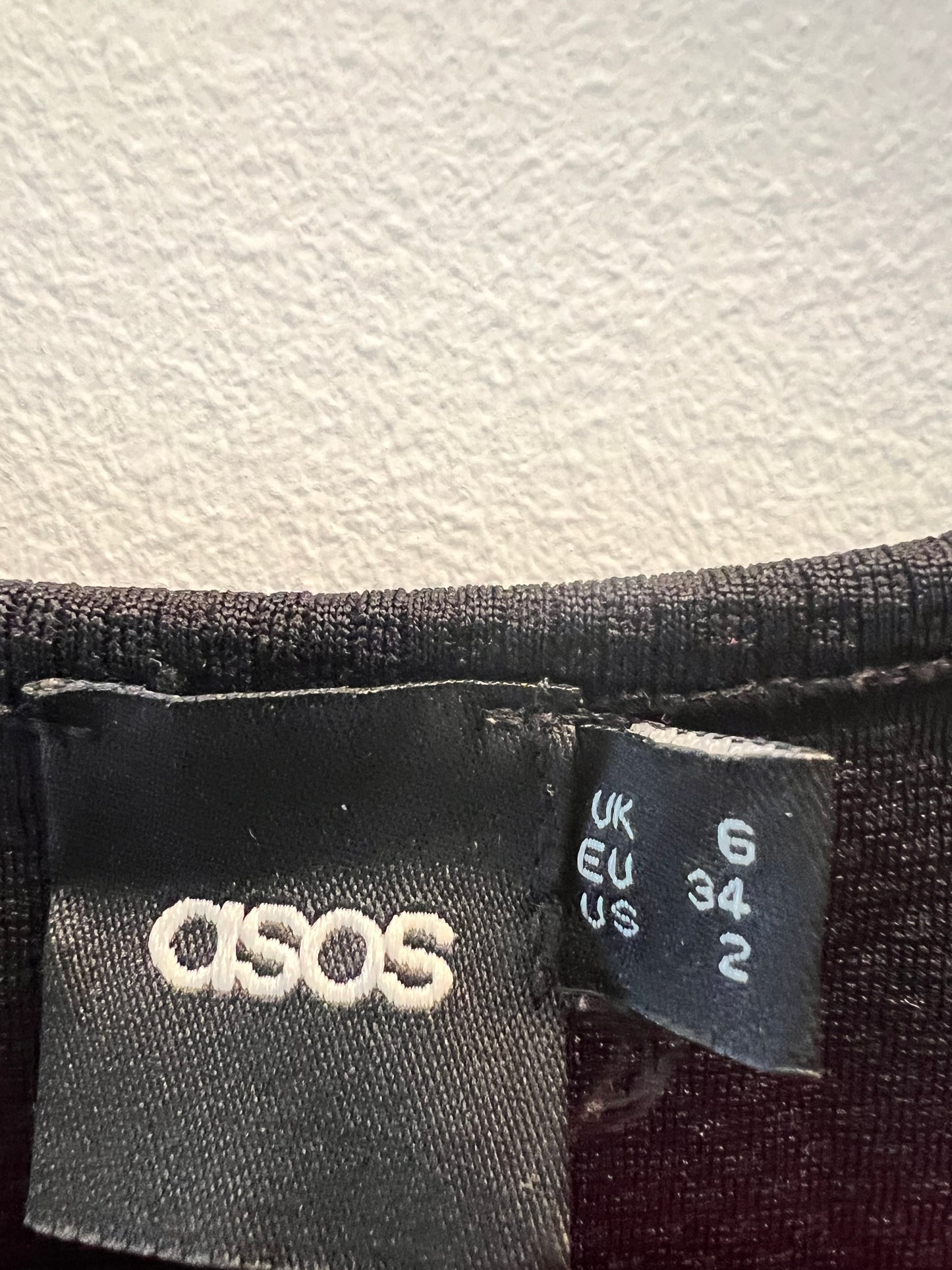 ASOS Black Midi Dress size 2