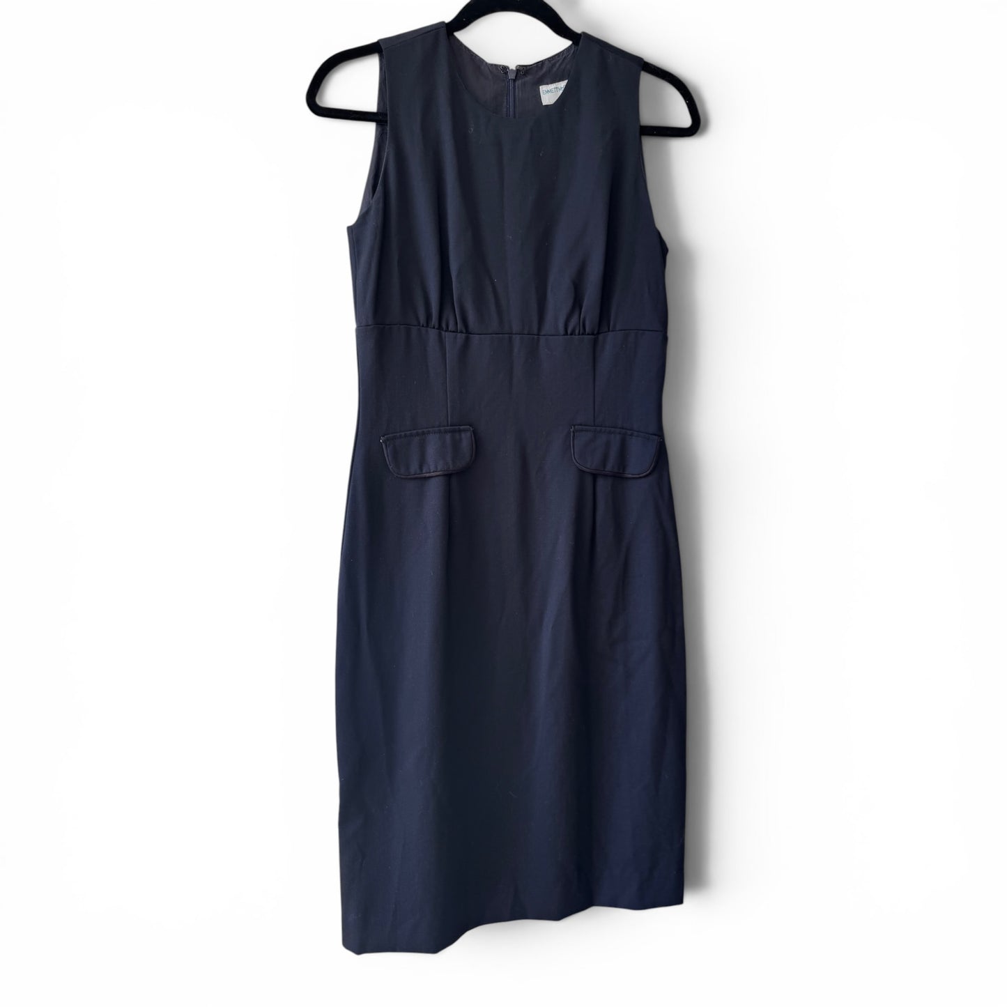 Emmett McCarthy EMc2 Sleeveless Black Sheath Dress, Size M