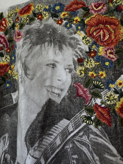 David Bowie Embroidered Tshirt | Lucky Brand | Women’s Size XL