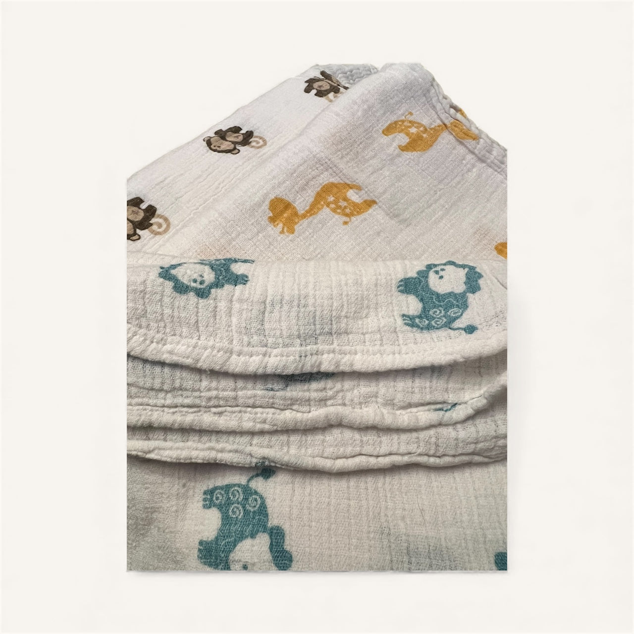 Three Aden & Anais Muslin Swaddle Baby Blankets