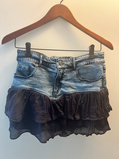 Denim Mini Skirt - Basic Pleasure Mode - size S