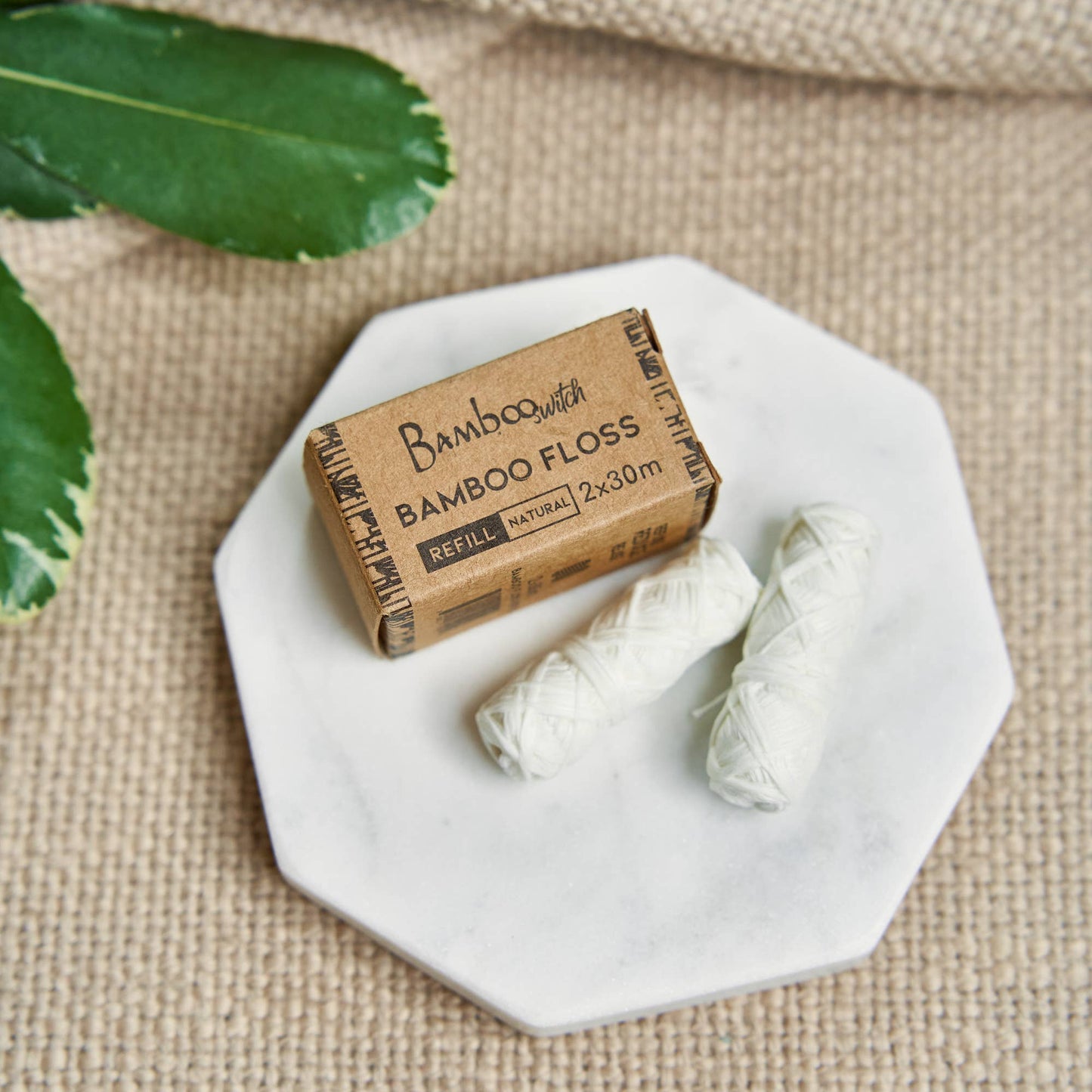 Natural White Bamboo Floss Refill 2 Pack | Sustainable | Zero Waste