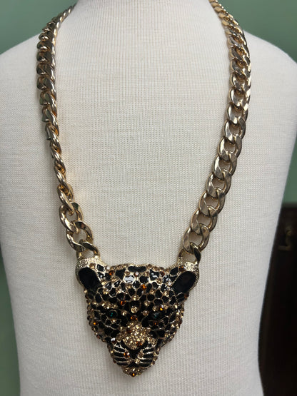 Incredible Vintage Panther Necklace