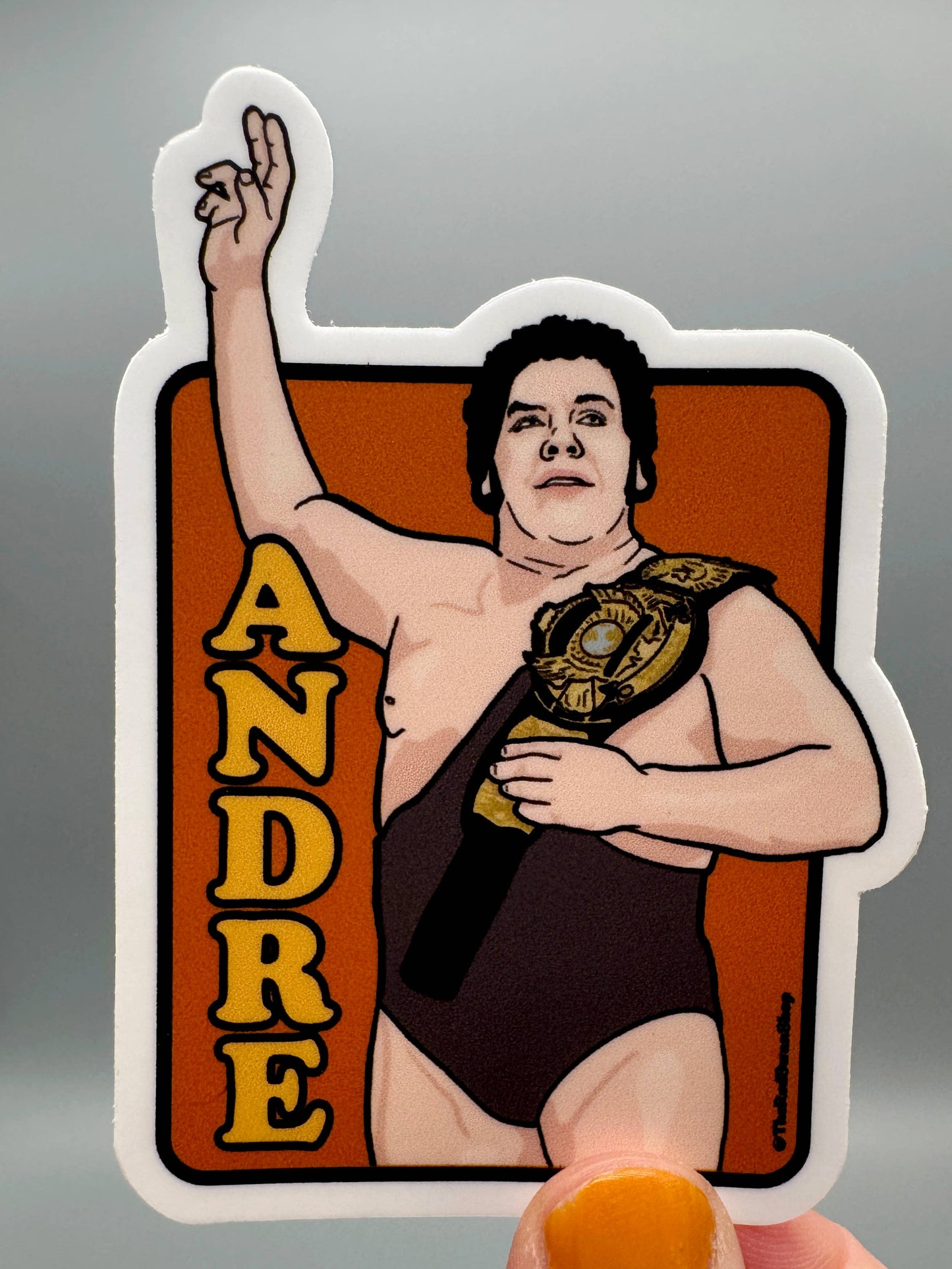 Vinyl Decal - Classic WWF - Andre the Giant Sticker
