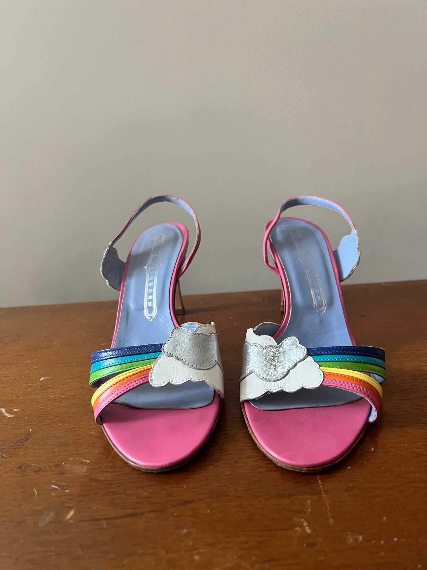 Ashley Dearborn Rainbow Heels size 36