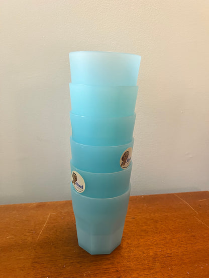 Mepra of Italy—6 Low Tumblers Set, Lt Blue