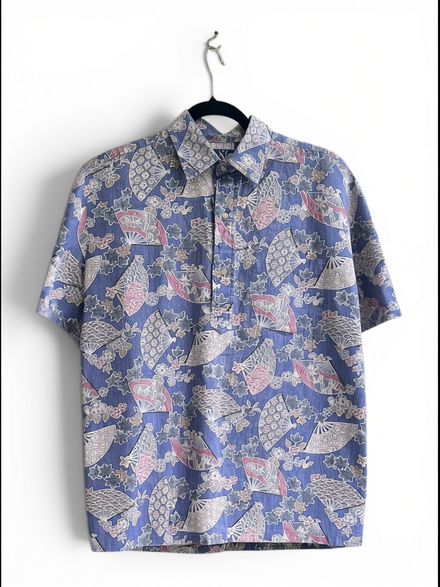 The Ono Shirt Company by Liberty House Hawaiian Aloha Popover Shirt, Size M