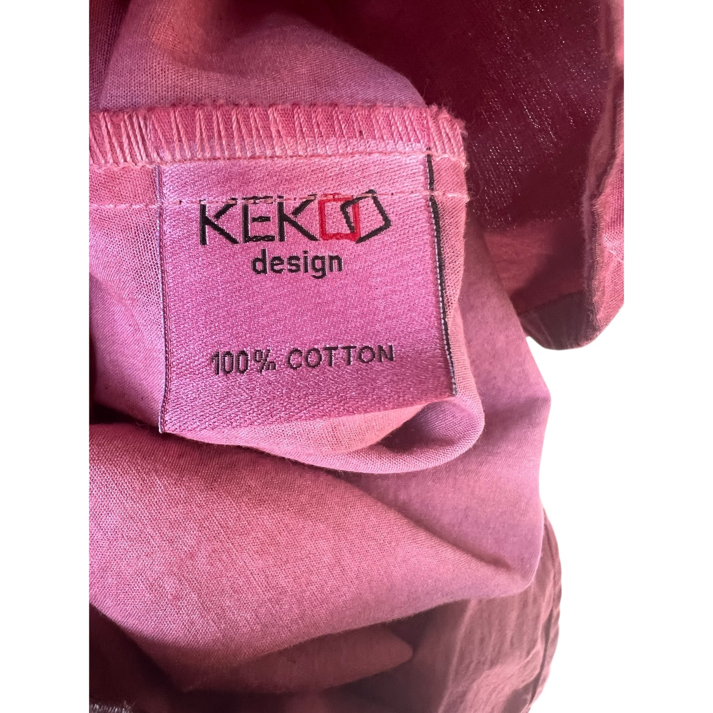 Kekoo Design Fuchsia Avant Garde Lagenlook Dress, Size S