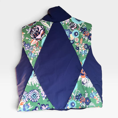 Anthropologie Daily Practice Vest, Floral & Geometric Pattern, Athleisure, Size XL