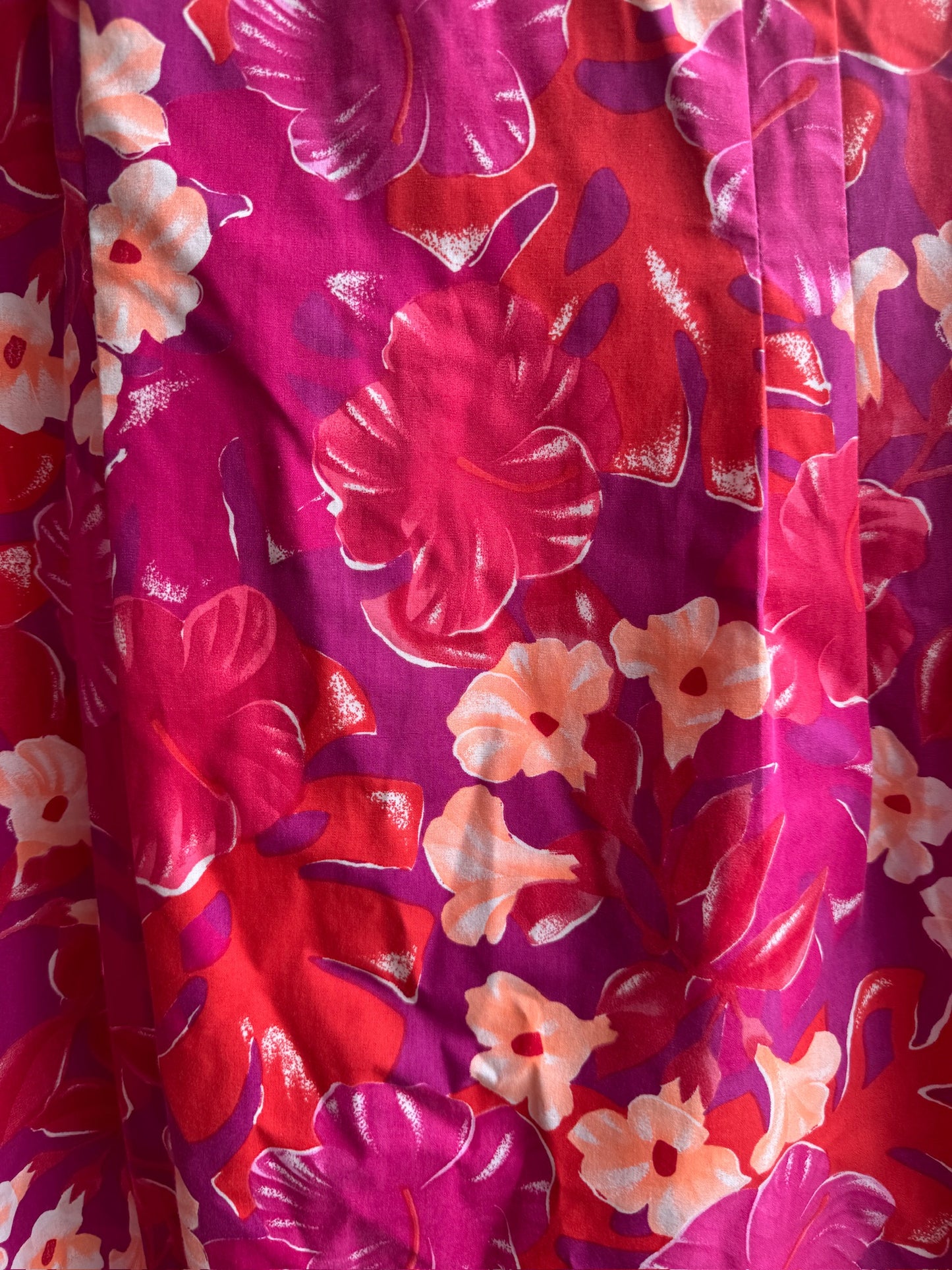 Vintage 1960s Tropical HibiscusPrint Hawaiian Dress, size s