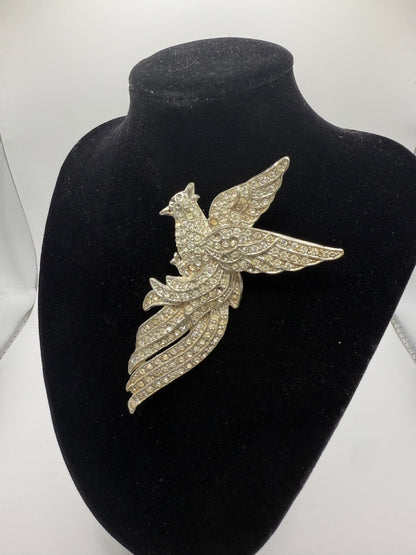 Vintage Rhinestone Bird Pin/Brooch