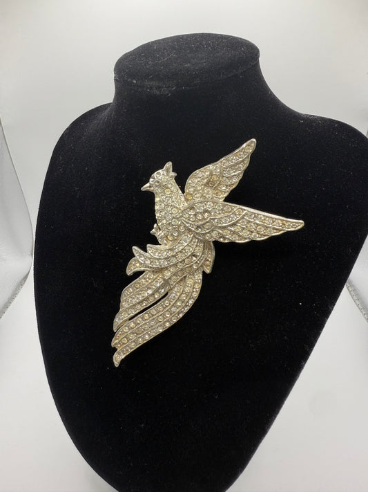 Vintage Rhinestone Bird Pin/Brooch