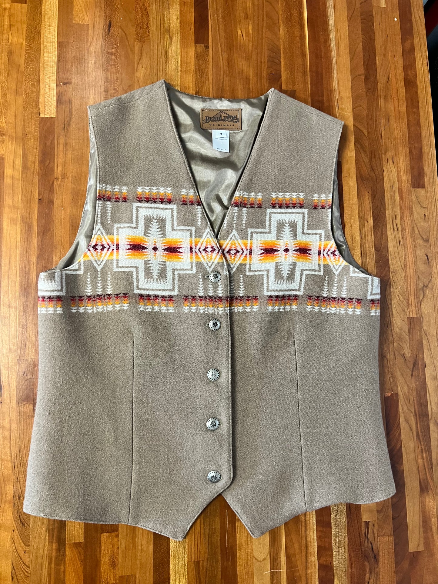 Vintage Pendleton Vest size 8