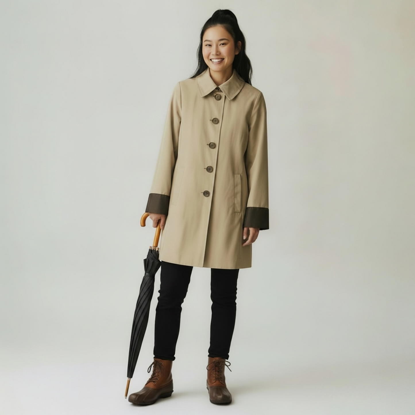 London Fog Vintage Raincoat or Overcoat, size small