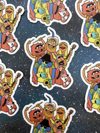 Dr. Teeth and the Electric Mayhem - Muppets - Sticker, Vinyl Decal