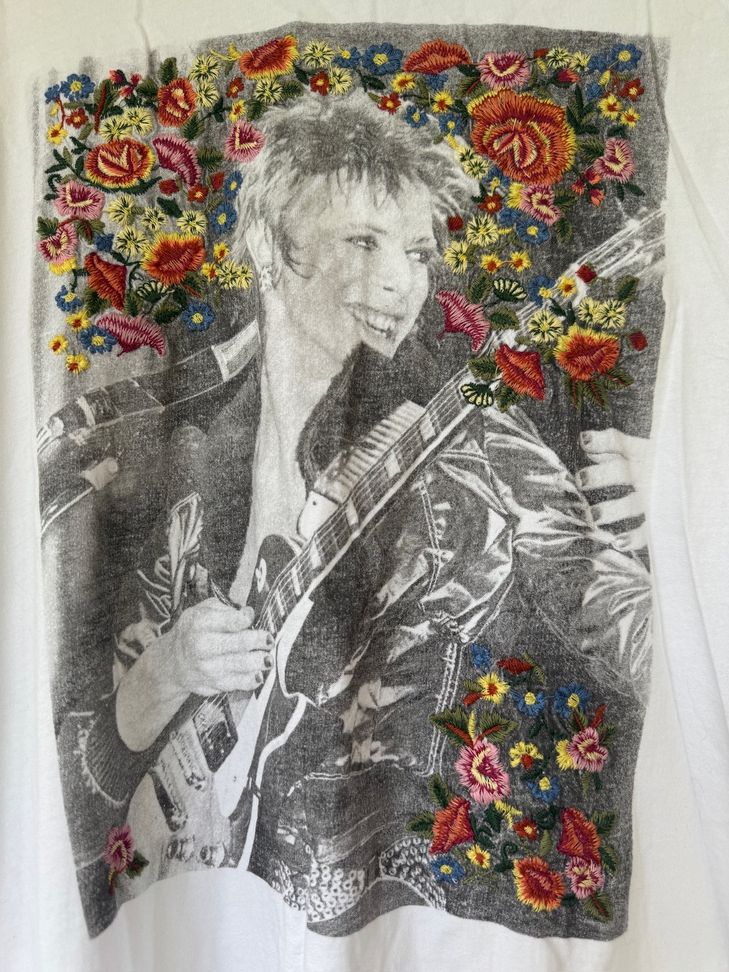David Bowie Embroidered Tshirt | Lucky Brand | Women’s Size XL