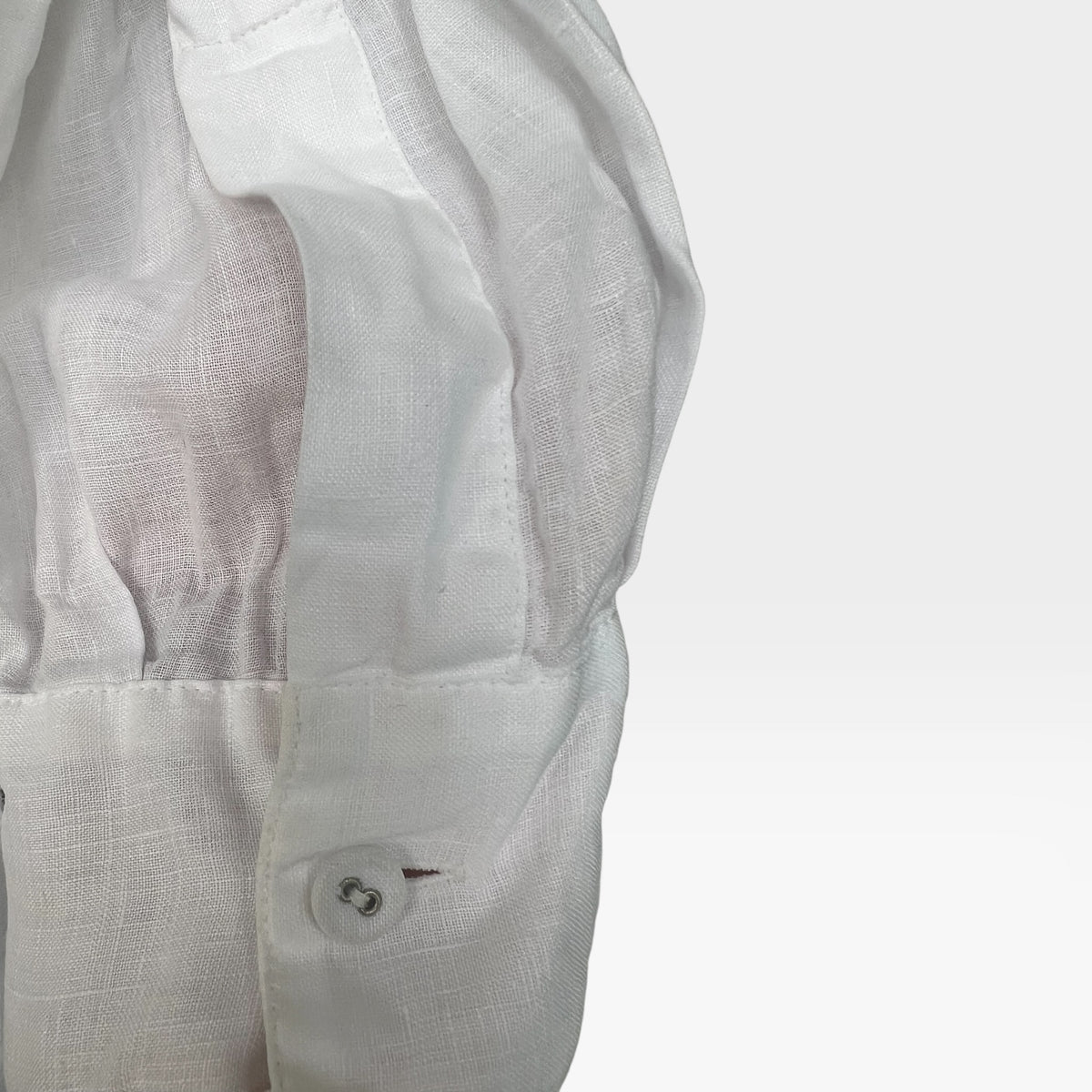 DKNY Pure 100% Linen White Button-Up Shirt, Size XXL