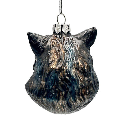 Classic Werewolf Horror Theme Glass Ornament