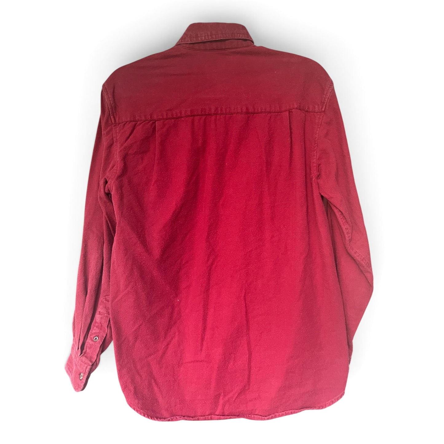 Vintage 90s Faded Glory 100% Cotton Men’s Work Shirt, Red, Size S