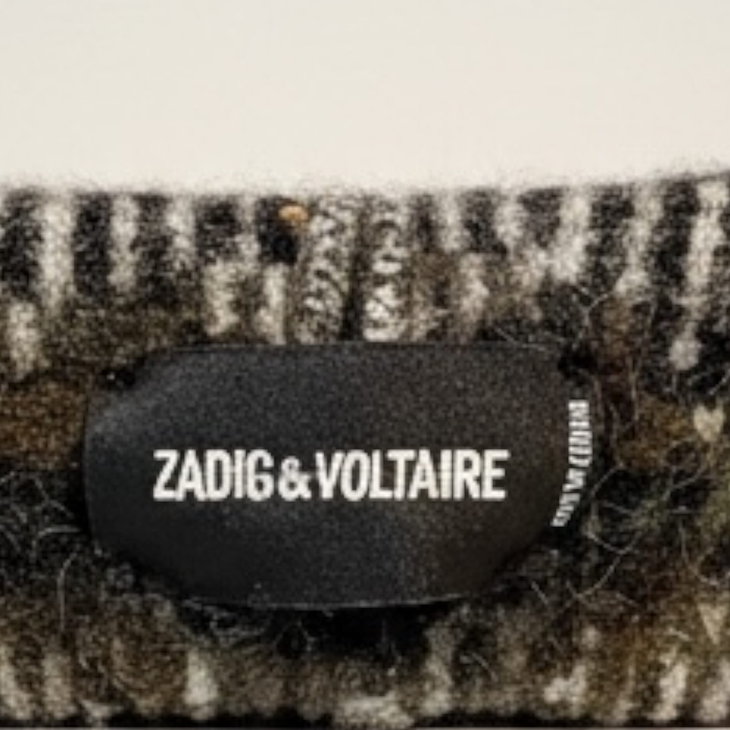 Zadig & Voltaire Cropped Wool Green Sweater, size m/l