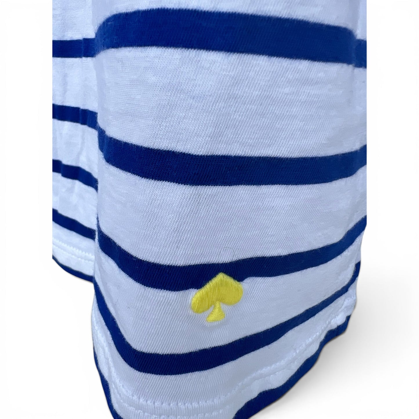 NWT Kate Spade Blue Striped Long Sleeved Tee, size xl