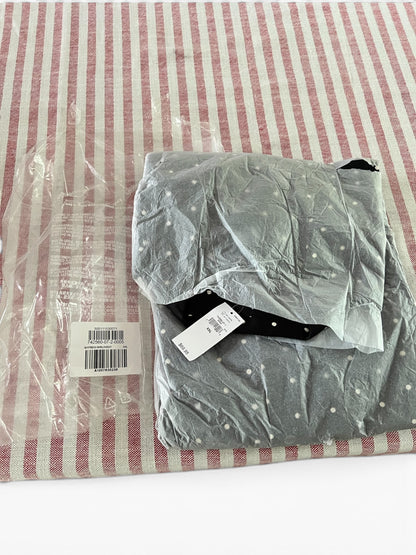 NWT Gap Black & White Polka Dot Boyfriend Shirt, Size XXL