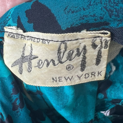 True Vintage 50s Henley Jr New York Mid Century Swing Dress Size XS
