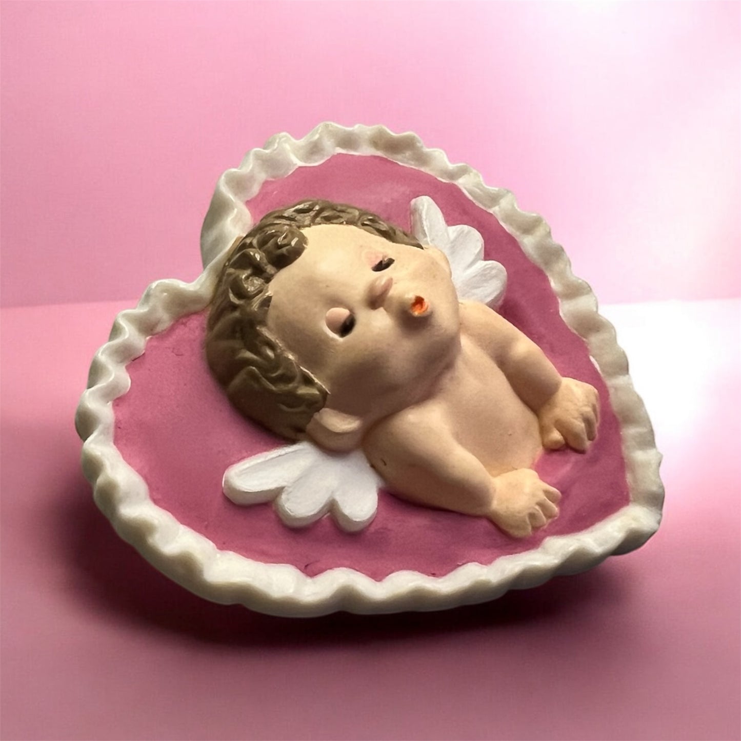 Vintage Kissing Cupid Valentine’s Day Pin/Brooch