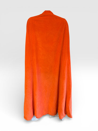Incredible Vintage 1960s/70s Orange Long Cape/Cloak