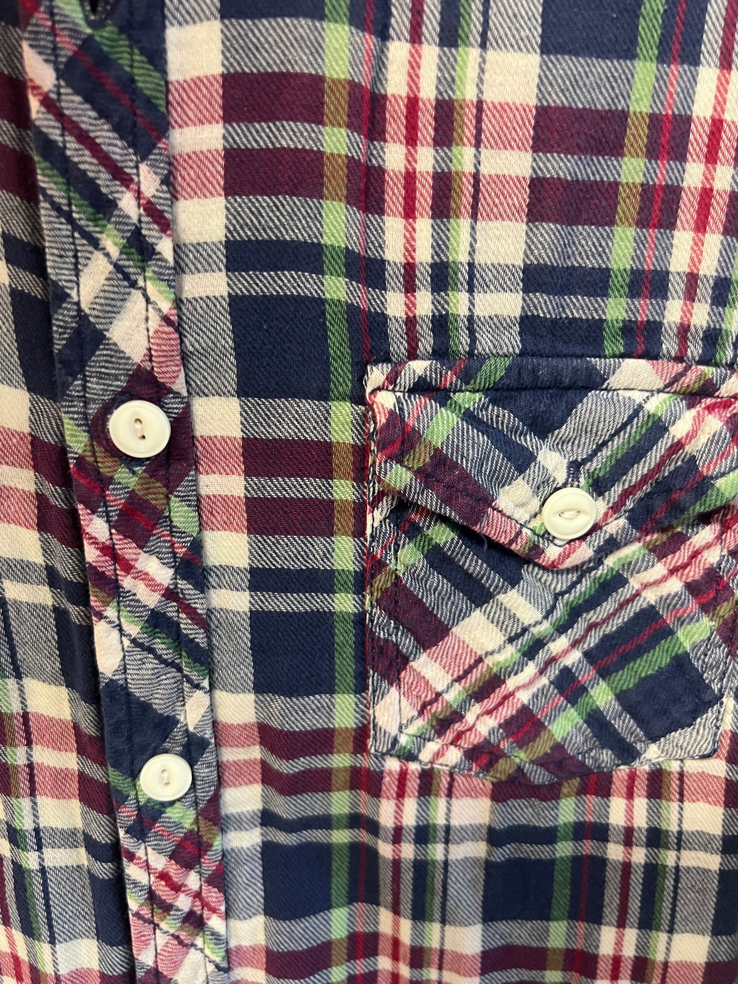 Vintage Y2K Ben Sherman Plaid Button Up Flannel Shirt, size s