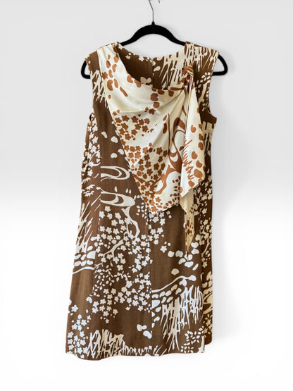 Deadstock Vintage 60’s R+K Originals Dress with Matching Scarf, size s