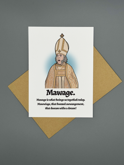 Mawage – Funny Wedding Greeting Card | Princess Bride