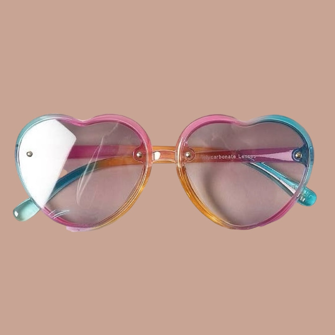 Kid's Heart Shaped Gradient Sunglasses
