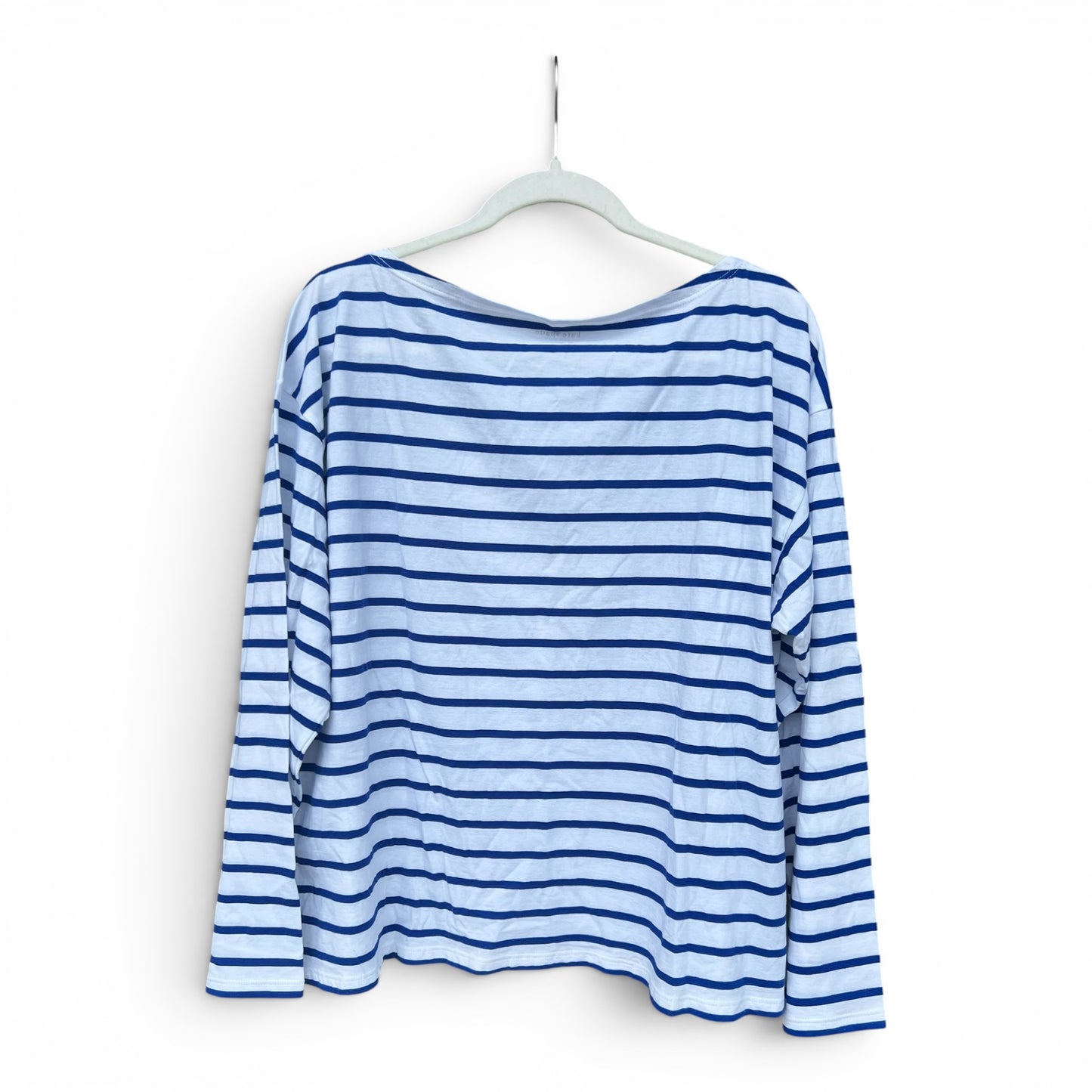 NWT Kate Spade Blue Striped Long Sleeved Tee, size xl