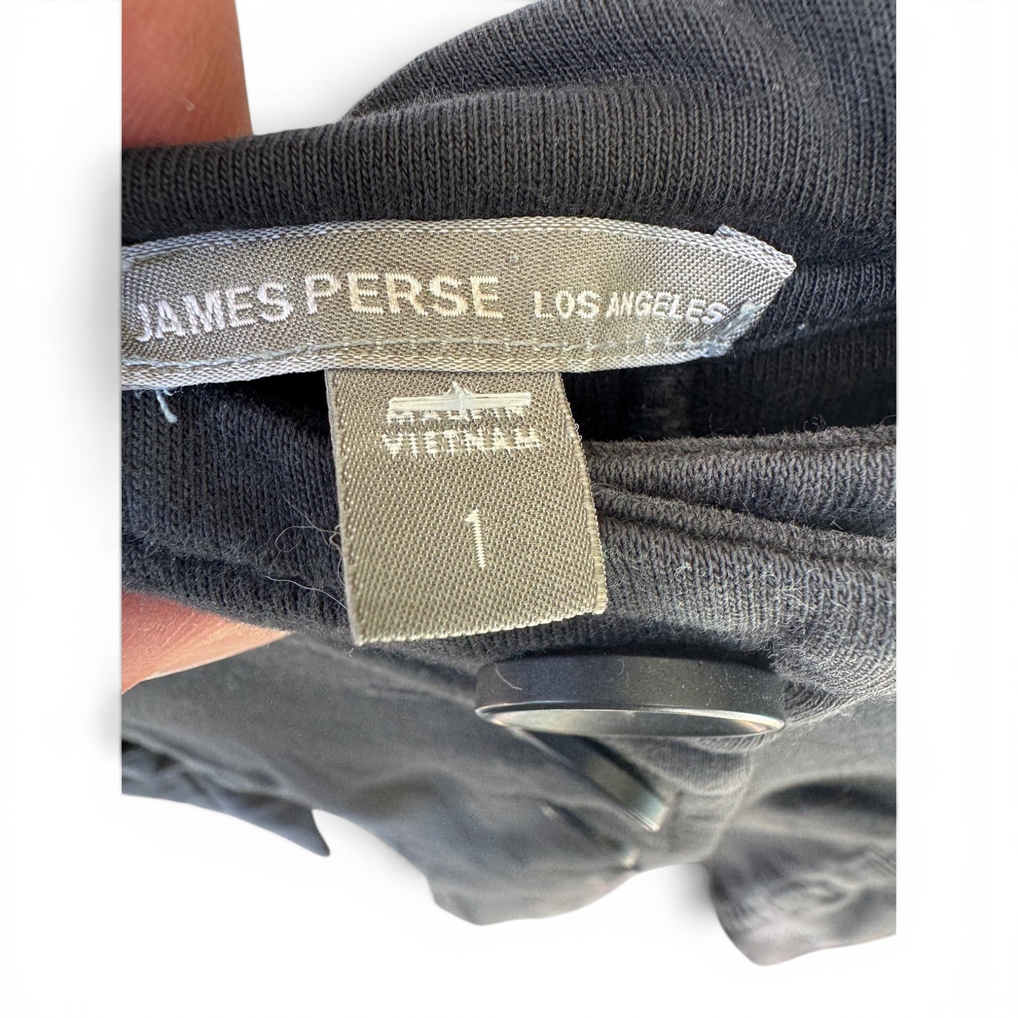James Perse Vintage Long Hooded Sweatshirt Coat / Jacket, Size 1 (S)