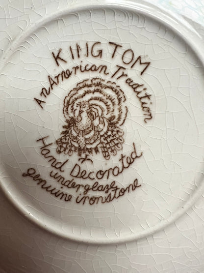 Vintage king Tom Ironstone Thanksgiving 6” Plate