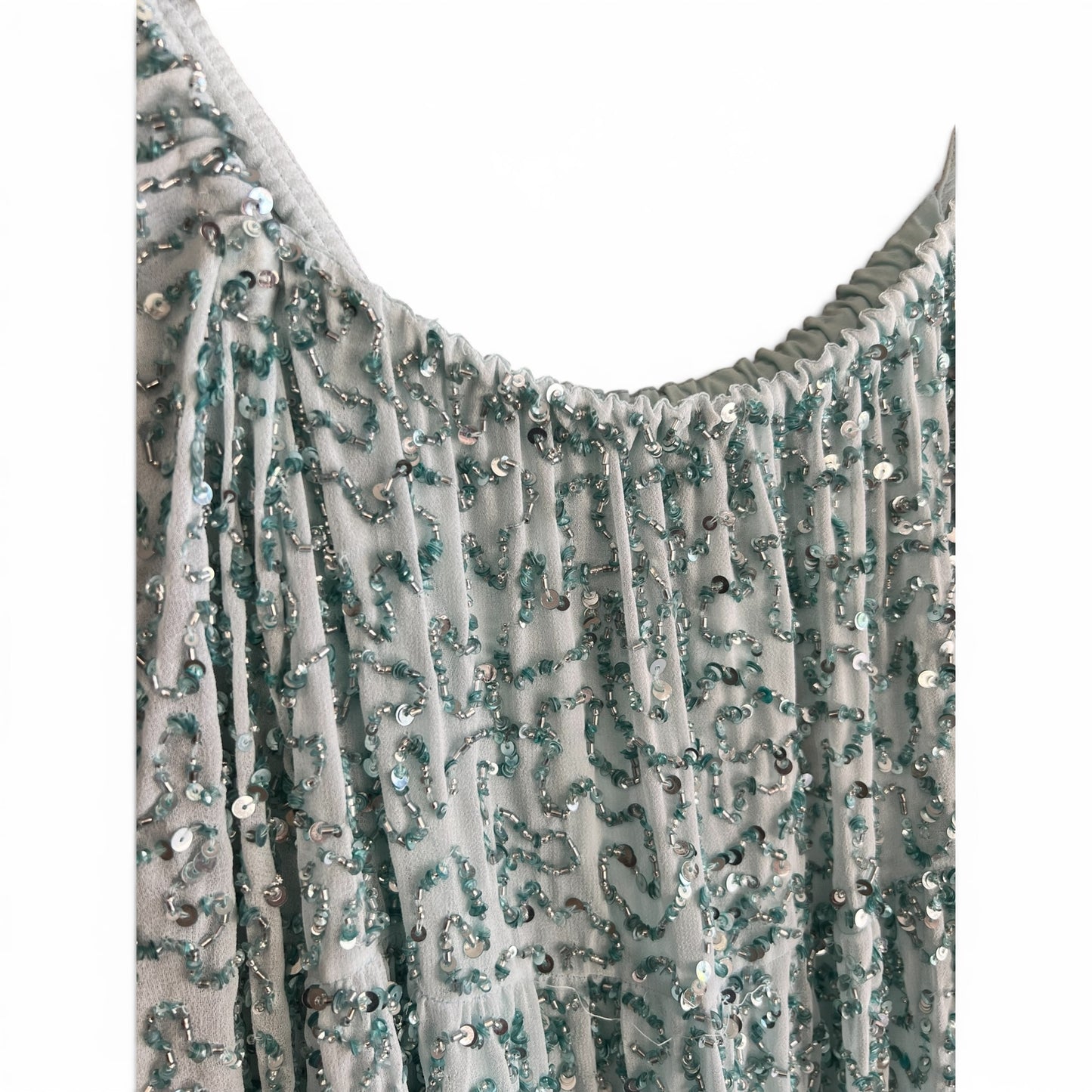NWT Alice + Olivia Blue Sequin Mini Dress, size xs