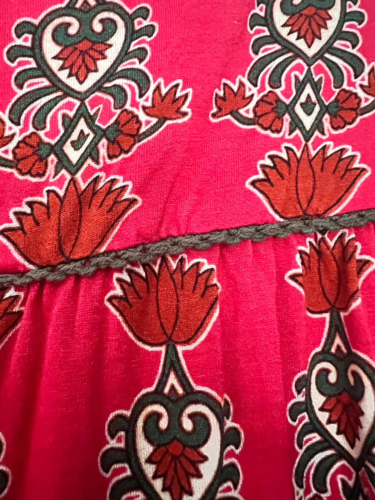 Bl^nk London, Anthropologie, Stephanie Top, Red Floral, Boho, Size S
