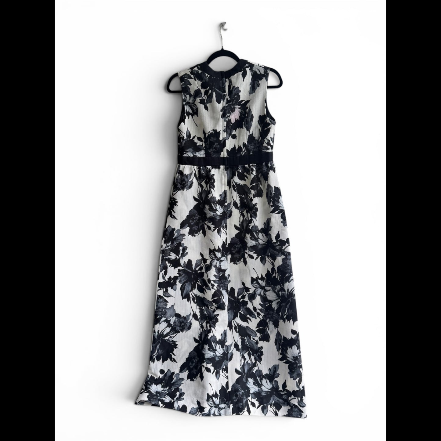 Vintage Carol & Mary | Haruko Hawaii | Black & White Floral Dress 60s, Size S