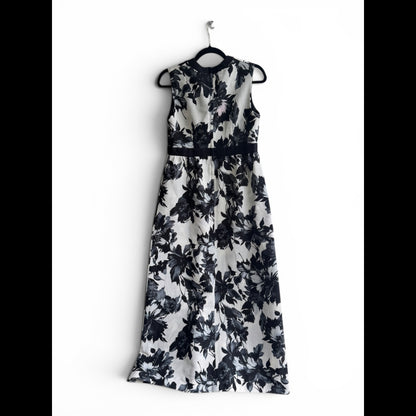 Vintage Carol & Mary | Haruko Hawaii | Black & White Floral Dress 60s, Size S