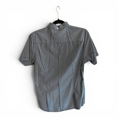 Ben Sherman Vintage Y2K Button Up Blue Dot Shirt, size s