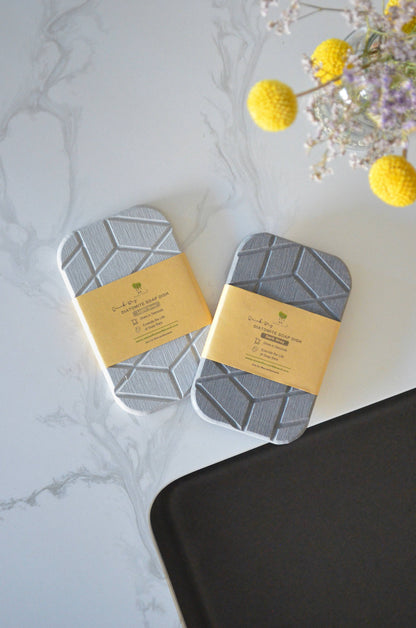 Quick-Dry Geometric Diatomite Soap Dishes | Earth Friendly