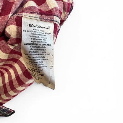 Vintage Y2K Ben Sherman Plaid Button Up Flannel Shirt, size s