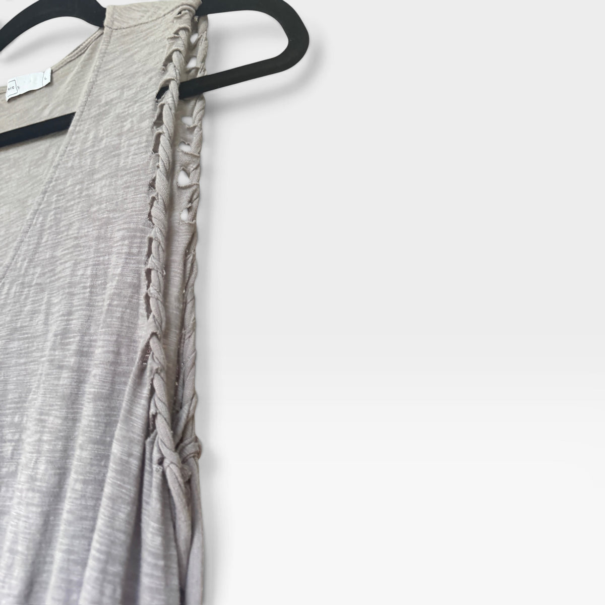 Bundle of Two Whisper-Weight Semi-Translucent Gray Tops, T&B, Michelle, Size M/L