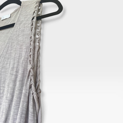 Bundle of Two Whisper-Weight Semi-Translucent Gray Tops, T&B, Michelle, Size M/L