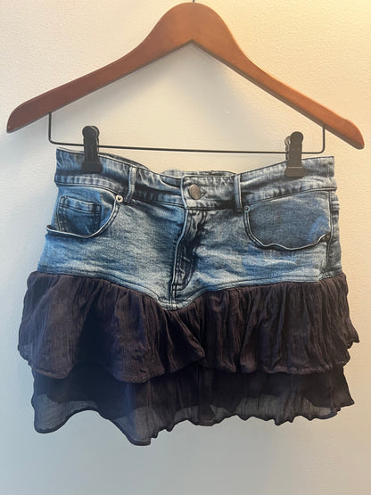 Denim Mini Skirt - Basic Pleasure Mode - size S