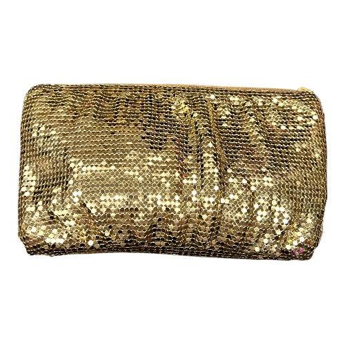 Whiting & Davis Vintage Gold Clutch Purse