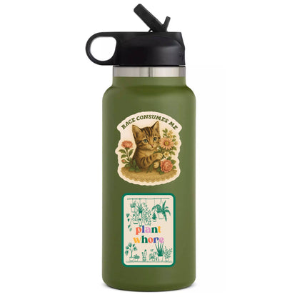 “Rage Consumes Me” Feisty Kitty Cat Sarcastic Cute High Quality Vinyl Sticker