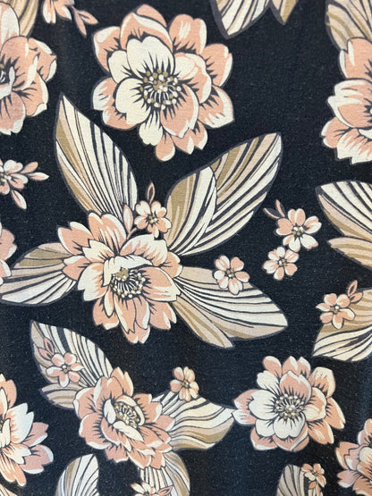 Loft Floral Mini Swing Dress, size petite small